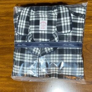 Brooks‎ Brothers Men's XL Plaid Pajama Set All Cotton Button Up Sleepwear Gift